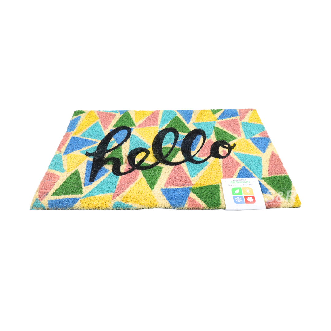 All Seasons Eco-friendly 18in x 28in Natural Printed Coir Mat